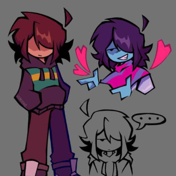 my discord pfp - art of kris deltarune